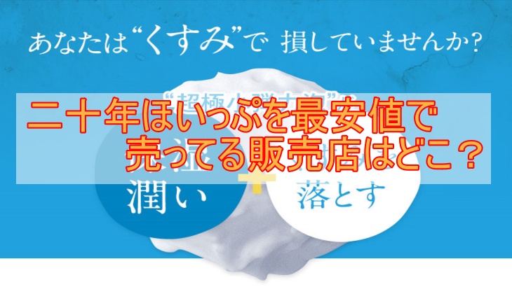 二十年ほいっぷを最安値で売ってる販売店はどこ？定価よりお得なのはココだけ！